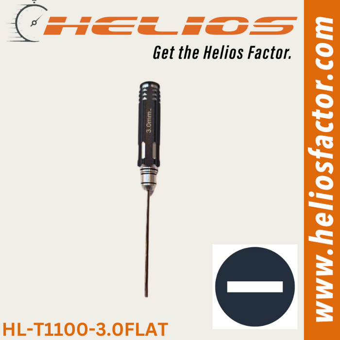 Helios - RC Tools 3.0mm Hardened Steel Flat RC Wrench / Driver - Screw Driver