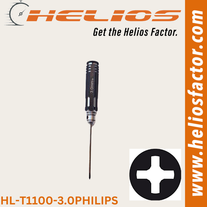 Helios - RC Tools 3.0mm Hardened Steel Philips RC Wrench / Driver - Screw Driver