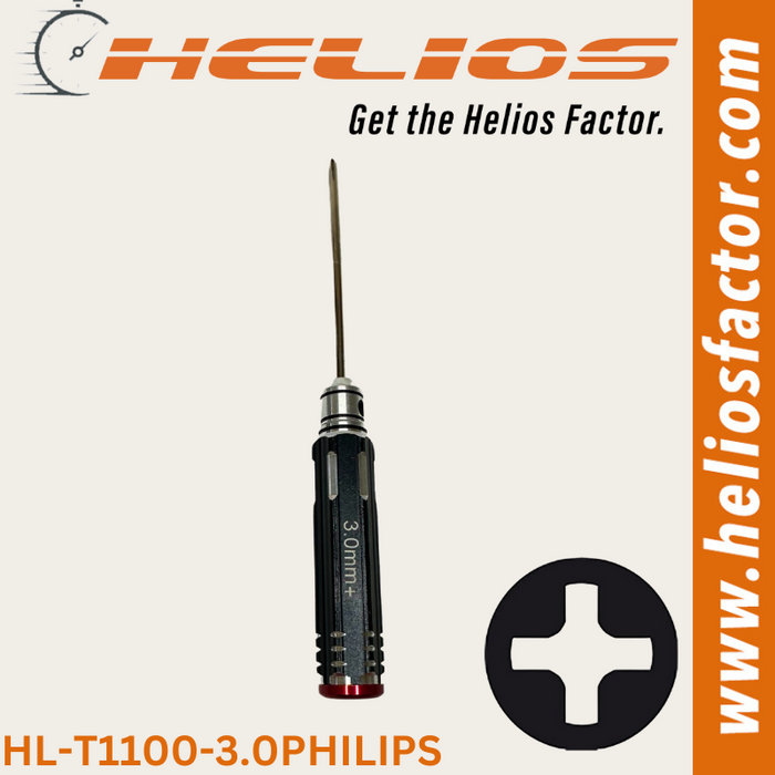 Helios Redline Series - RC Tools 3.0mm Hardened Steel Philips RC Wrench / Driver - Screw Driver