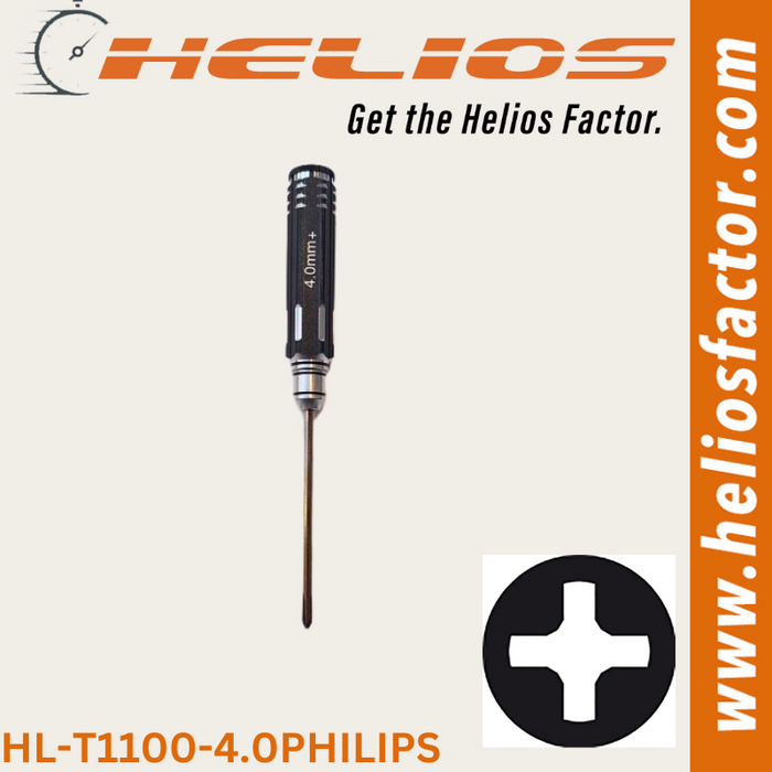 Helios - RC Tools 4.0mm Hardened Steel Philips RC Wrench / Driver - Screw Driver