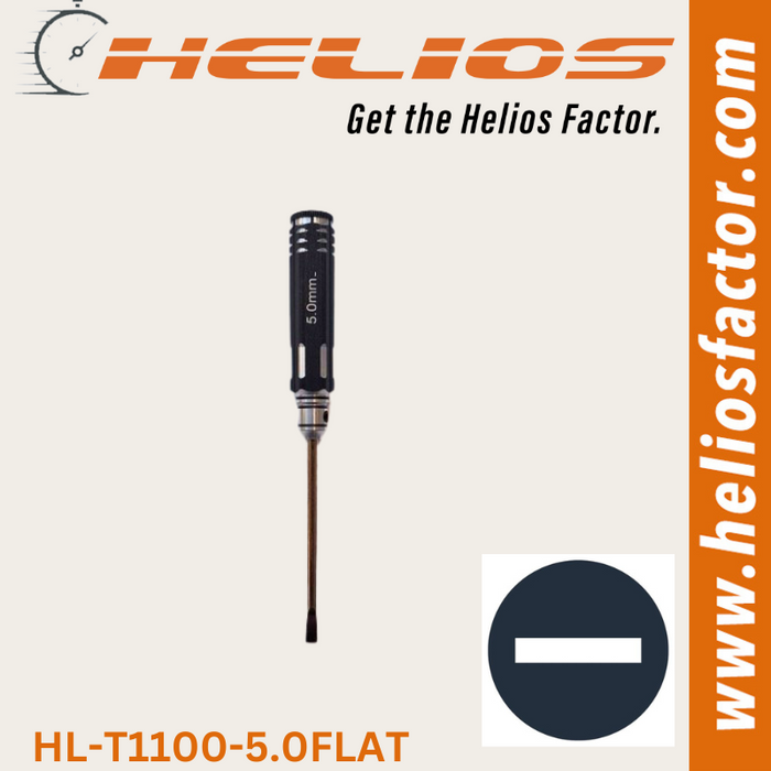 Helios - RC Tools 5.0mm Hardened Steel Flat RC Wrench / Driver - Screw Driver
