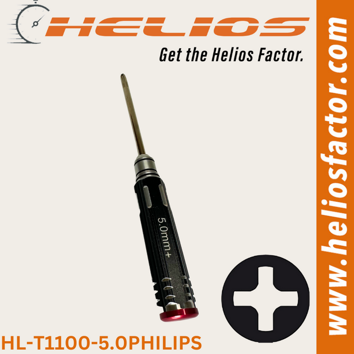 Helios Redline Series - RC Tools 5.0mm Hardened Steel Philips RC Wrench / Driver - Screw Driver