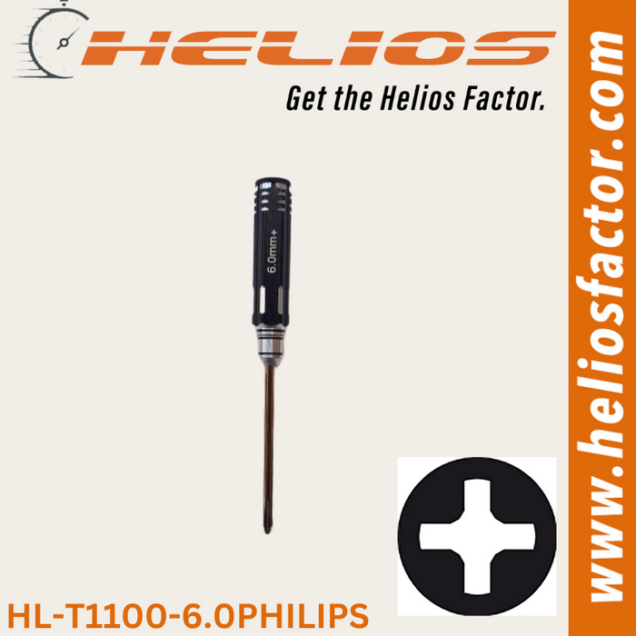 Helios - RC Tools 6.0mm Hardened Steel Philips RC Wrench / Driver - Screw Driver