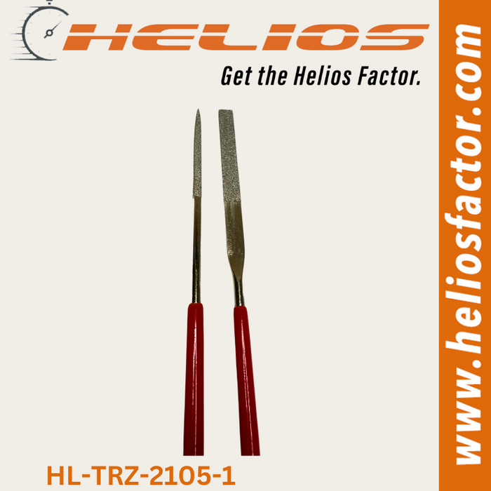 Helios - 2x Diamond Needle File Set (1x Rectangle & 1xSquare)