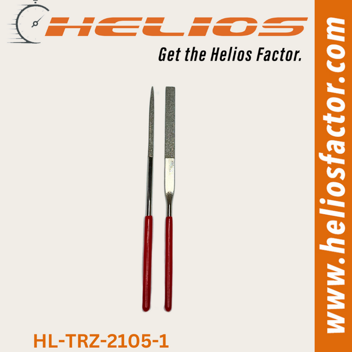 Helios - 2x Diamond Needle File Set (1x Rectangle & 1xSquare)