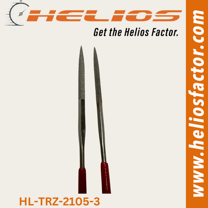 Helios - 2x Diamond Needle File Set (2x Triangle)