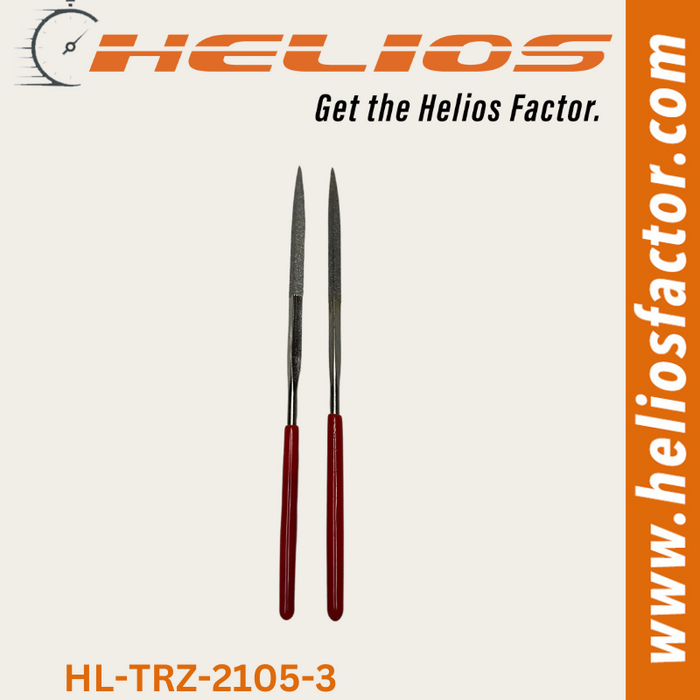 Helios - 2x Diamond Needle File Set (2x Triangle)