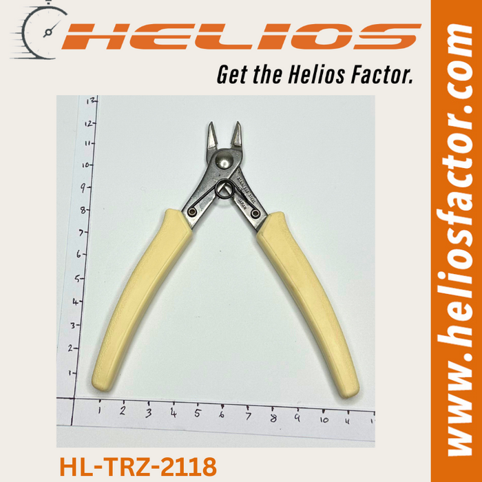 Helios - 126mm Stainless Steel Flush Nose Nippers - Spring Loaded