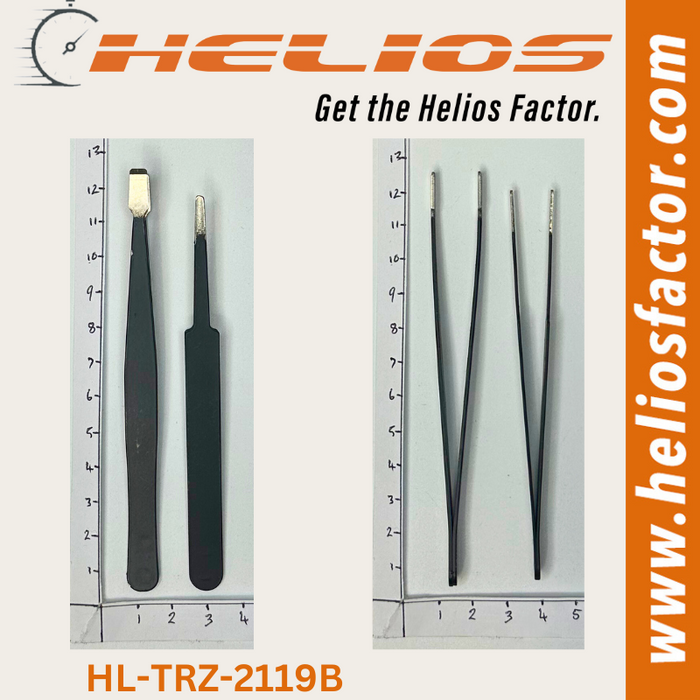 Helios -  Anti-static ESD Stainless Steel Tweezers Set