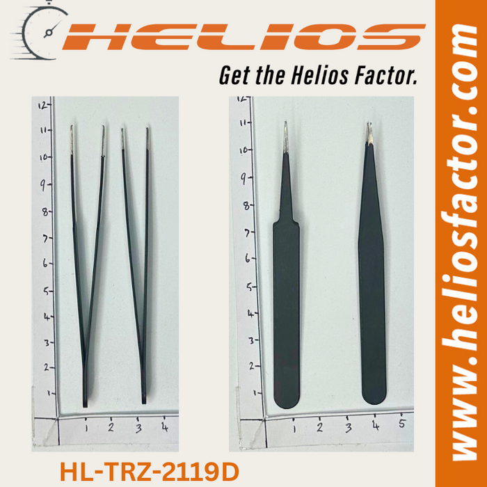 Helios -  Anti-static ESD Stainless Steel Tweezers Set