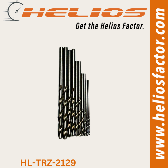 Helios - Small Drill Bits - 1/1.5/2/2.5/3mm (2x of Each)