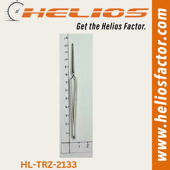 Helios - Reverse Action Angled Tweezers Pointed Head - Stainless Steel