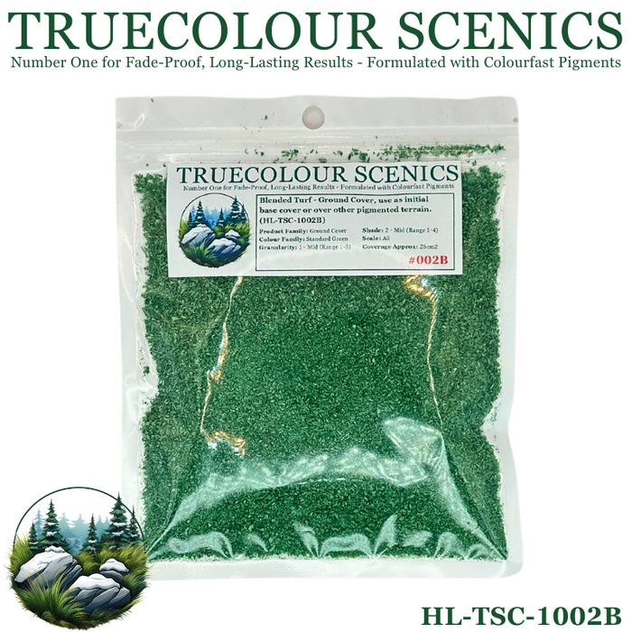 Truecolour Scenics Blended Turf Ground Cover Fine Medium 2 Standard Green