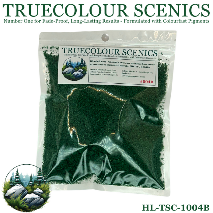 Truecolour Scenics Blended Turf Ground Cover Fine Dark Standard Green