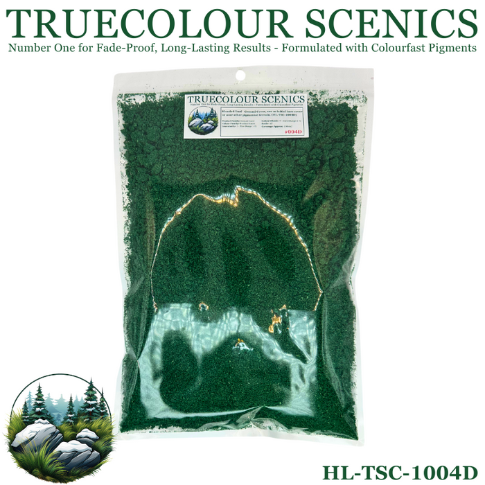 Truecolour Scenics Blended Turf Ground Cover Fine Dark Standard Green