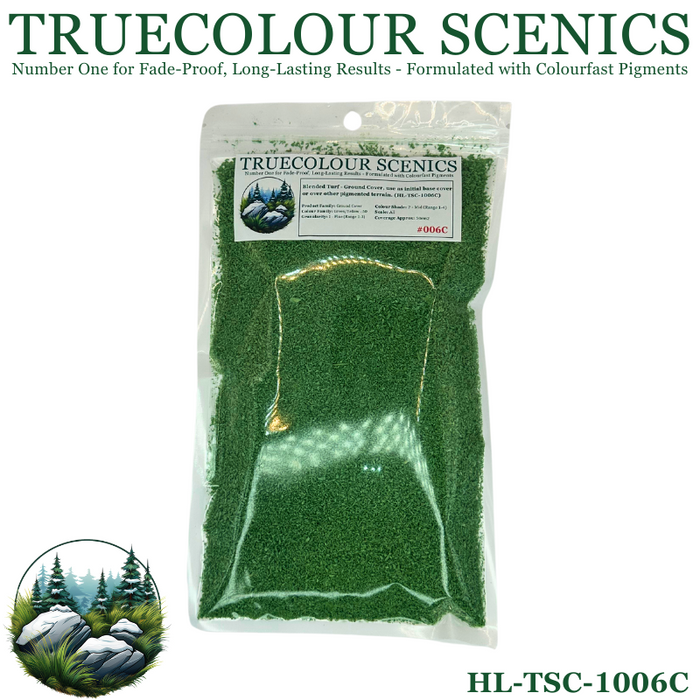 Truecolour Scenics Blended Turf Ground Cover Fine Medium 2 Green/Yellow-50