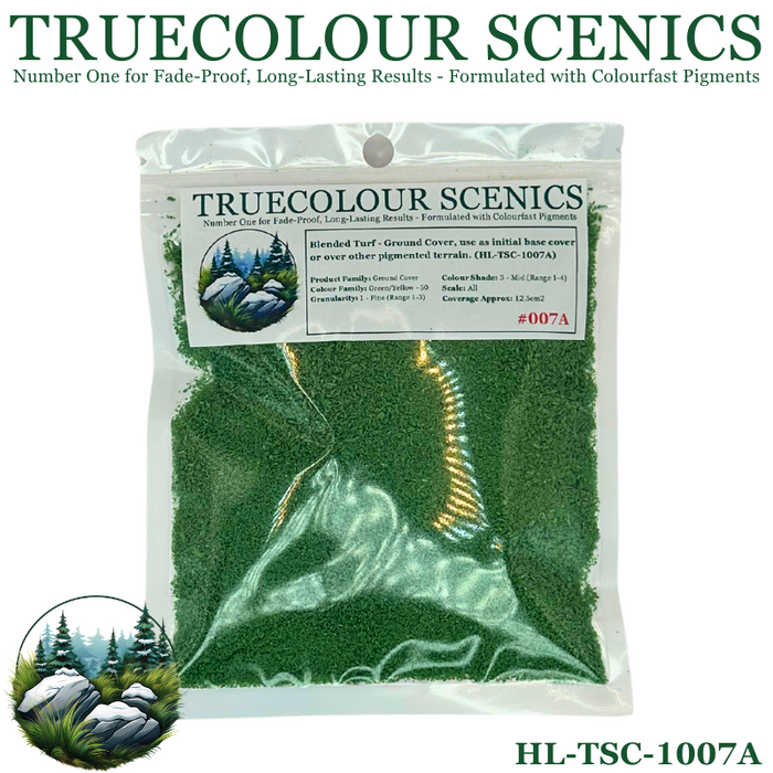 Truecolour Scenics Blended Turf Ground Cover Fine Medium 3 Green/Yellow-50