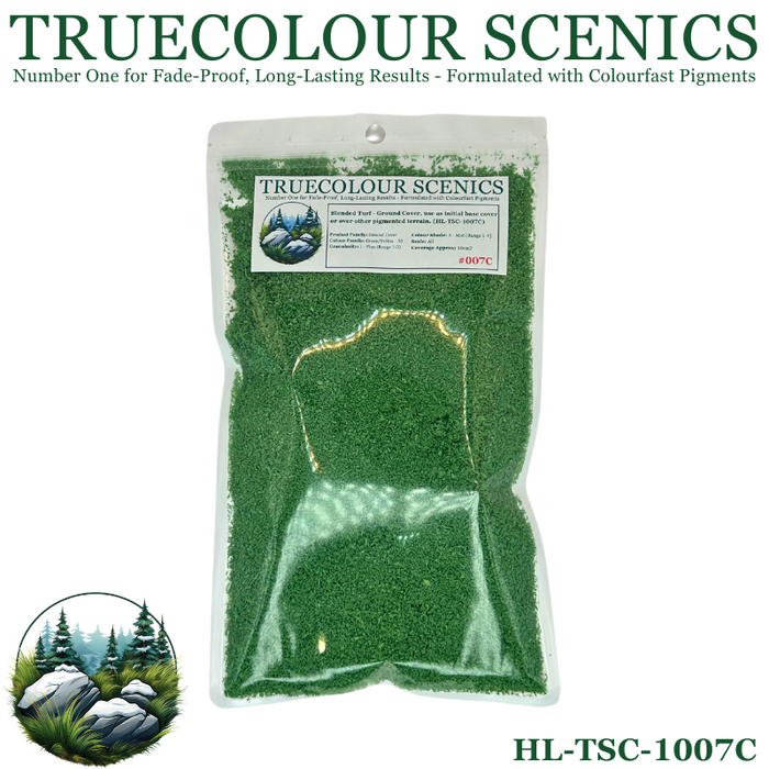 Truecolour Scenics Blended Turf Ground Cover Fine Medium 3 Green/Yellow-50