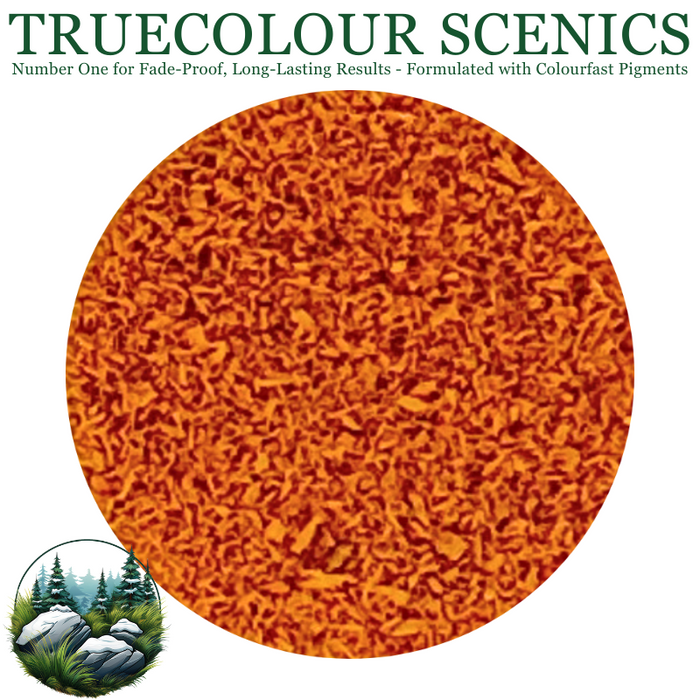 Truecolour Scenics Blended Turf Ground Cover Fine Medium 3 Burnt Orange