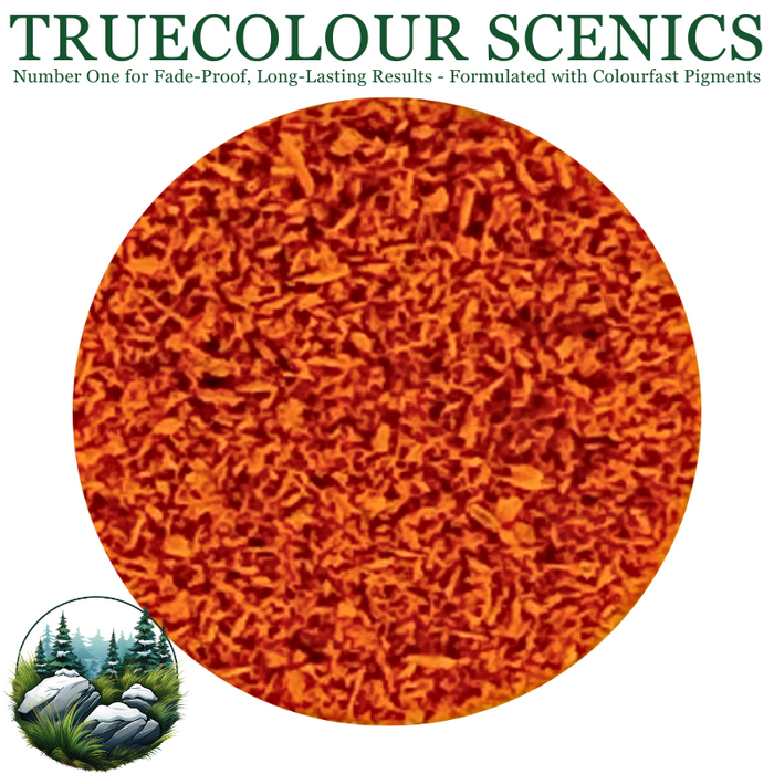 Truecolour Scenics Blended Turf Ground Cover Fine Dark Burnt Orange