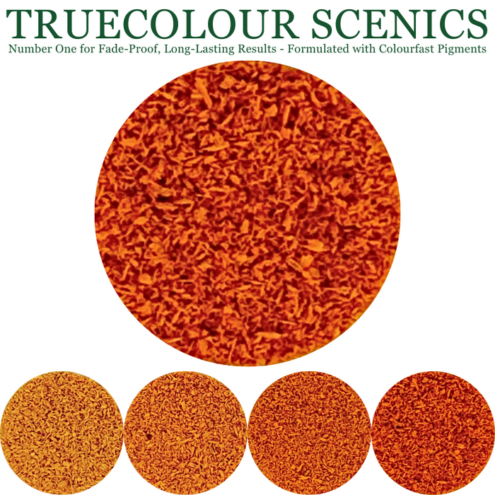 Truecolour Scenics Blended Turf Ground Cover Fine Dark Burnt Orange