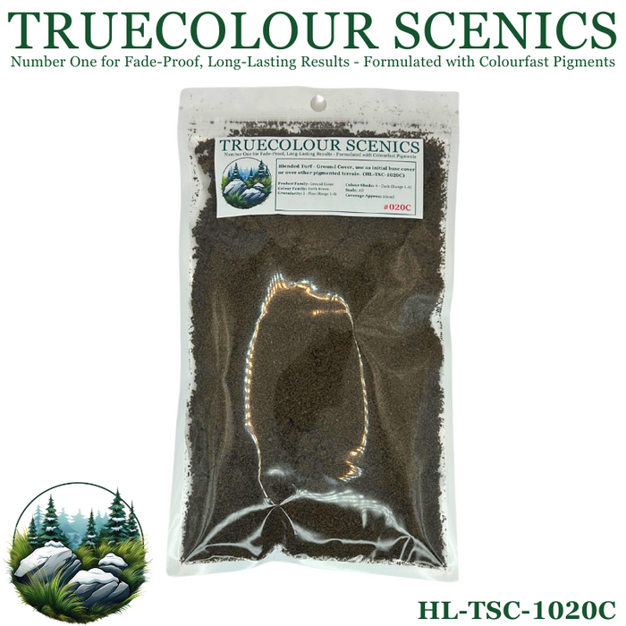 Truecolour Scenics Blended Turf Ground Cover Fine Dark Earth Brown