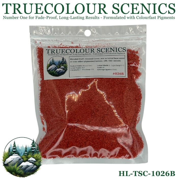 Truecolour Scenics Blended Turf Ground Cover Fine Light Red