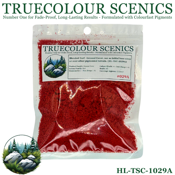 Truecolour Scenics Blended Turf Ground Cover Fine Dark Red