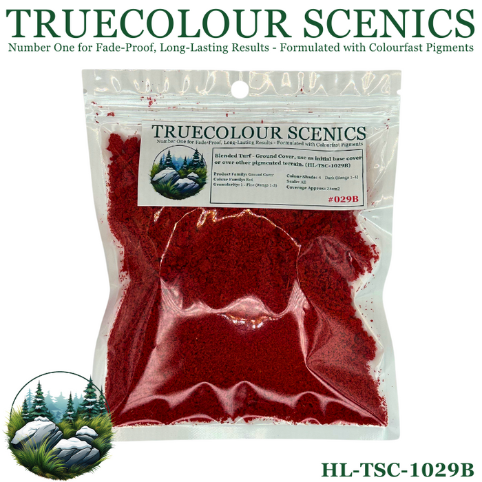 Truecolour Scenics Blended Turf Ground Cover Fine Dark Red