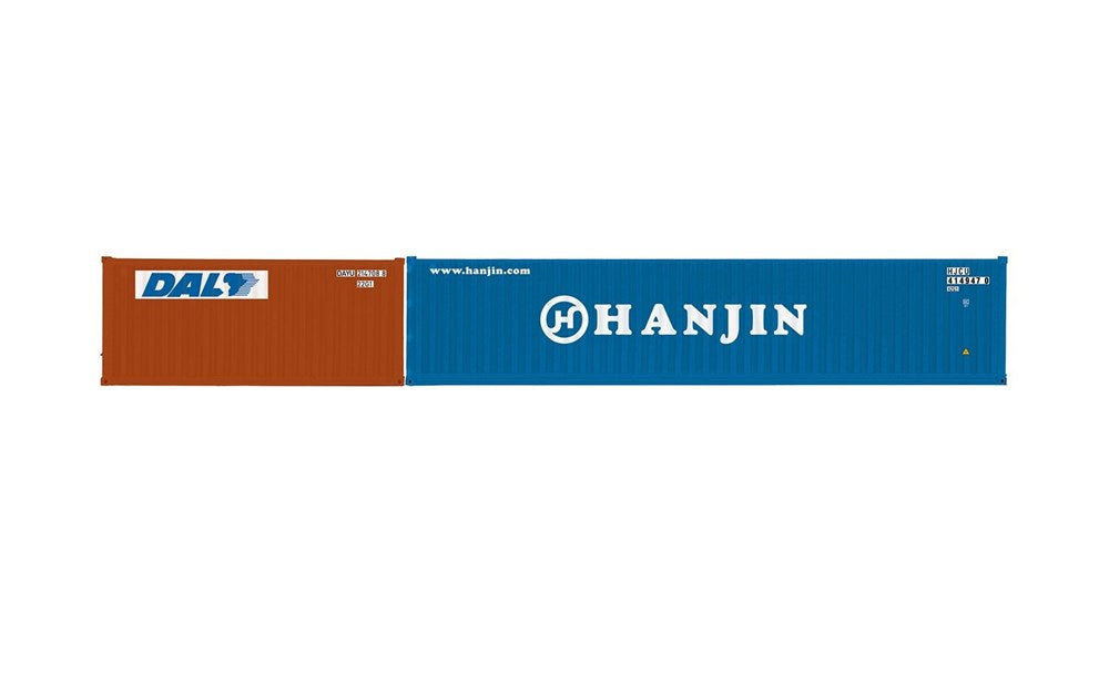 Hornby R60128 DAL & Hanjin Container Pack 1 x 20' and 1 x 40' Containers - Era 11