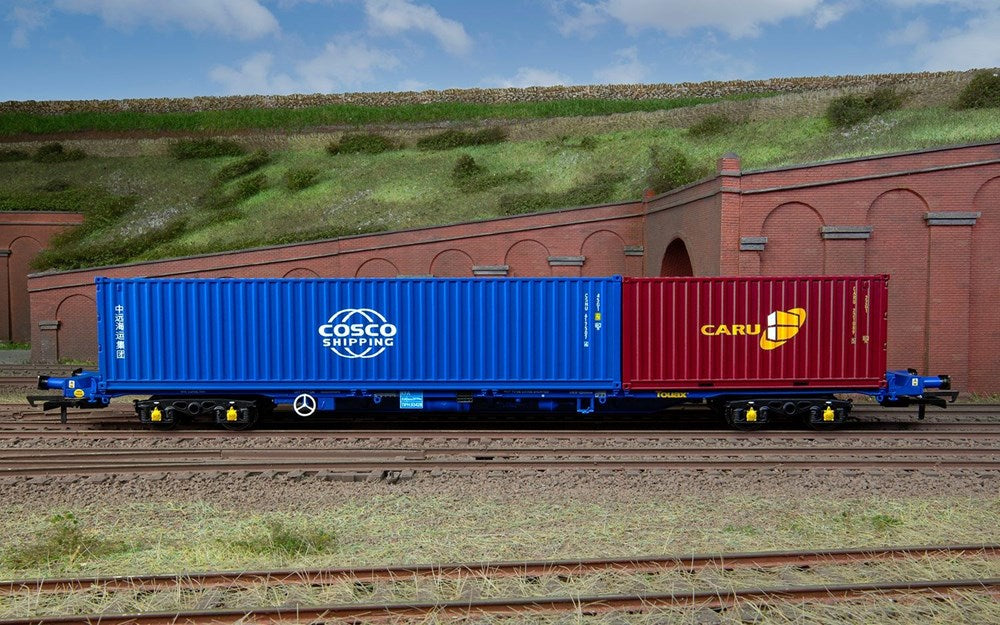 Hornby R60132 Touax KFA Container Wagon with 1 x 20' & 1 x 40' Containers - Era 11