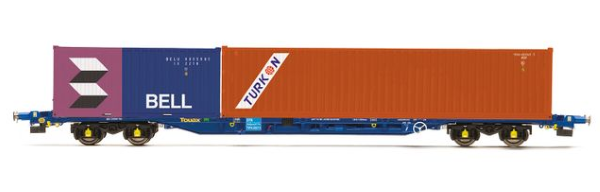 Hornby R60224 Touax KFA Container Wagon with 2 Containers - Era 11