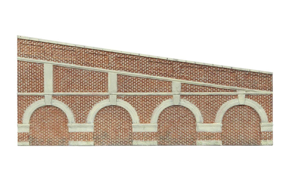 Hornby R7386 Mid Step.Arch. Retain.Wall-Red