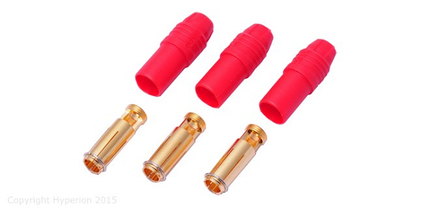 Hyperion HP-LGAS150-03F-RED 7.0mm AS150 Anti-Spark Connector (3 Female)