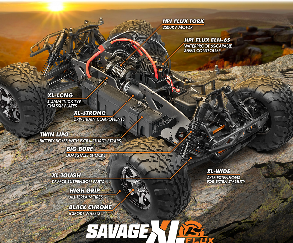 HPI Racing 112609 1/8 4WD Savage XL FLUX