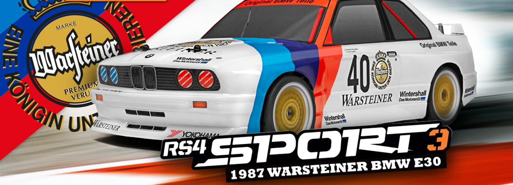 HPI 120103 EP RS RS4 SPORT 3 1987 WARSTEINER BMW E30