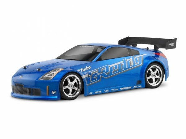 HPI Racing 17518 1/10 RC Body: Nissan 350Z GReddy Twin Turbo (200mm Ver.)  - Unpainted