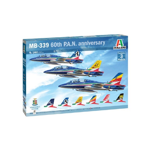 Italeri 1461 1/72 MB-339 - 60th P.A.N. Anniversary (3 Model Set)