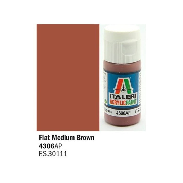 Vallejo by Italeri 4306  Acrylic Flat Medium Brown