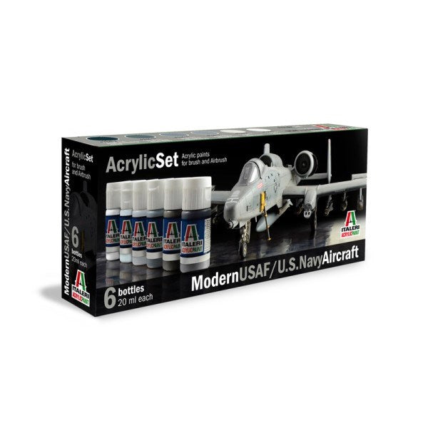 Italeri/Vallejo 431AP ITALERI/VALLEJO PAINT - USAF/USN MODERN - 6 PCS