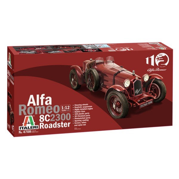 Italeri 4708S 1/12 Alfa Romeo 8C 2300 Roadster - 110th Anniversary