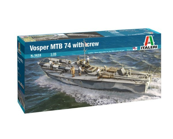 Italeri 1/35 5624 Vosper Mtb 74 With Crew