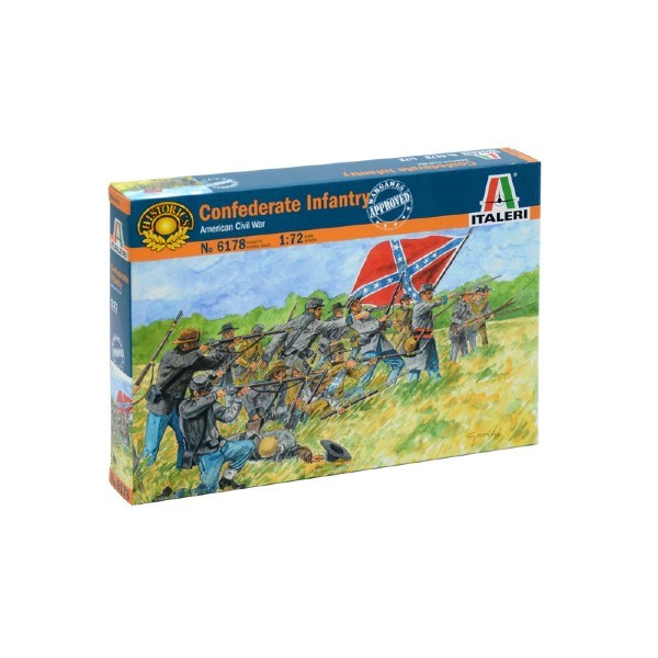 Italeri 6178 1/72 Confederate Infantry - American Civil War