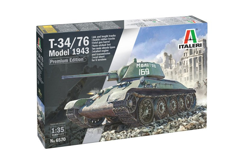 Italeri 1/35 6570 T34/76 Model 1943 Premium Version