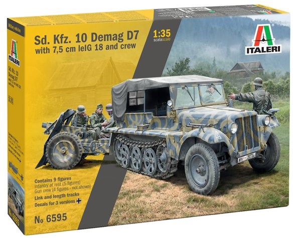 Italeri 6595 1/35 KFZ. 10 DEMAG D7 W/GUN