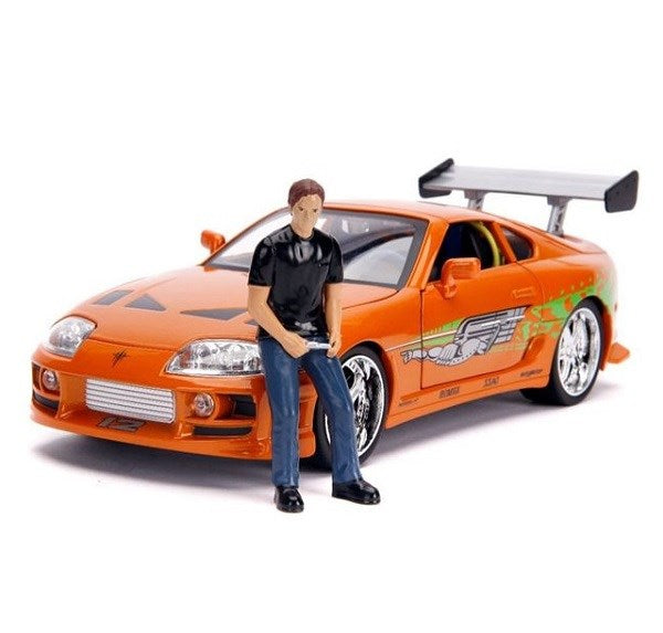 Jada 31139 1/18 1995 Toyota Supra Mk.4 w/Brian Figurine and Working Lights - Fast and Furious