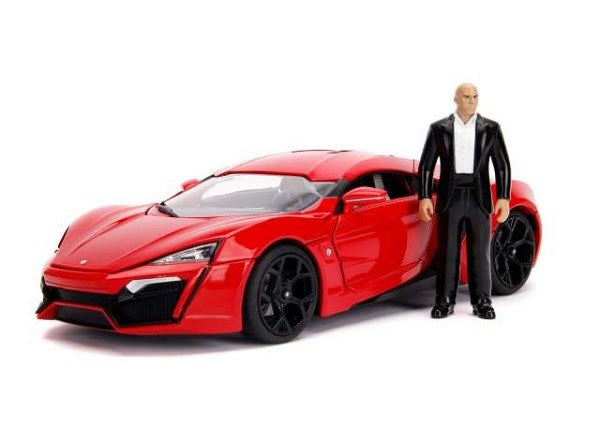 Jada 31140 1/18 Lykan Hypersport w/Dom Figurine and Working Lights - Fast and Furious