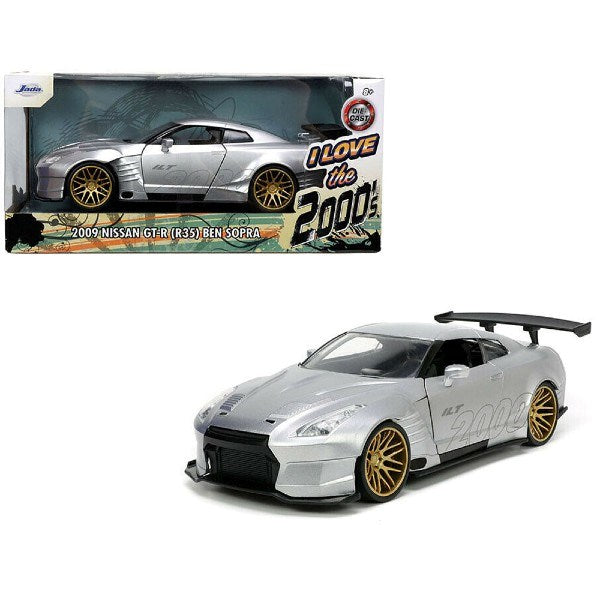 Jada 31377 1/24 2009 Nissan Skyline GT-R R35 Bensopra (Silver) - I Love The 2000's