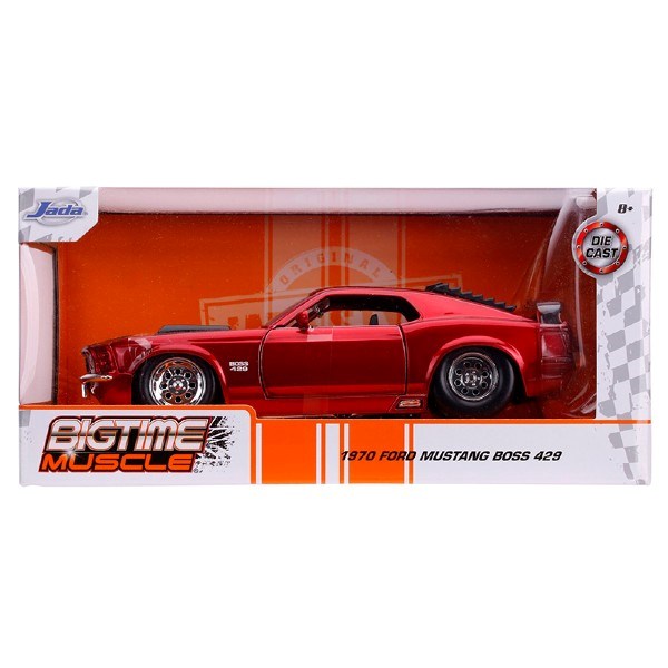 Jada 31648 1/24 1970 Ford Mustang Boss 429 (Candy Red) - BigTime Muscle