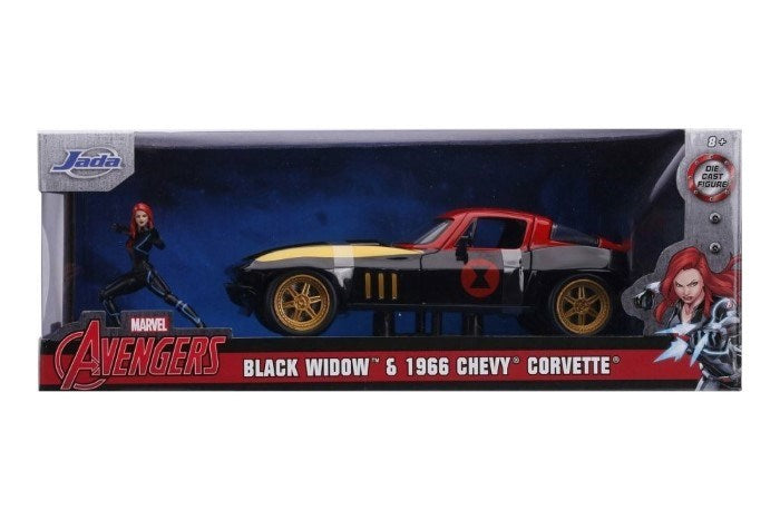 Jada 31749 1/24 HWR '69 CHEV Corvette W/Black Widow
